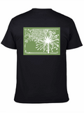 Dandelion Graphic Print Tee - Black
