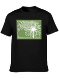 Dandelion Graphic Print Tee - Black
