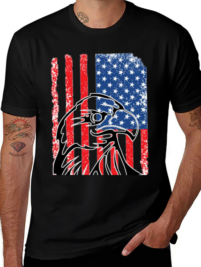 American Eagle Flag Graphic Tee