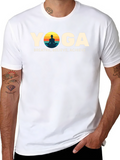 Yoga Graphic T-Shirt - Breathe Believe Achieve Tee