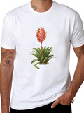 Bromeliad Graphic Tee - Tropical Flower T-Shirt