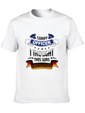 Funny Sorry Officer Germany Graphic Tee
