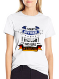 Funny Sorry Officer Germany Graphic Tee