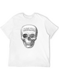 Skull Graphic T-Shirt -  Unique Death Motif Tee