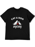 Cat & Dog Mom T-Shirt