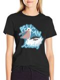 Pelican Lady Graphic Tee - Black