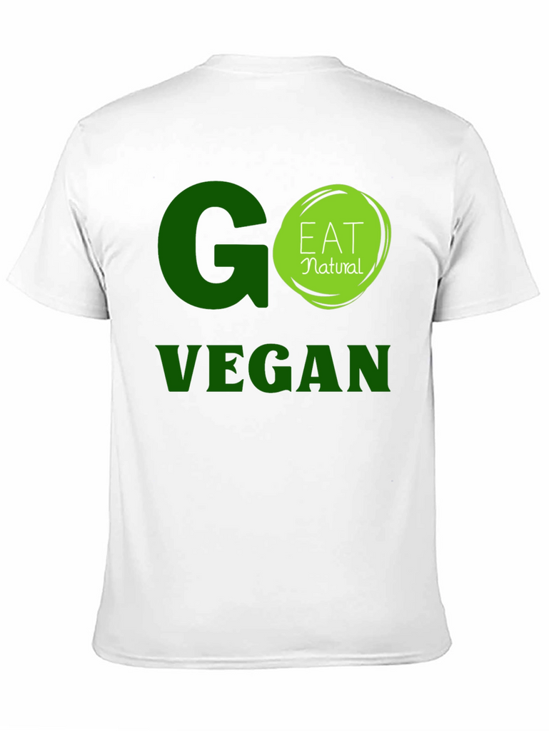 Go Vegan Eat Natural Black T-Shirt