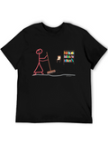 Stick Figure Sweeping T-Shirt