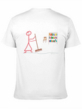 Stick Figure Sweeping T-Shirt