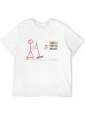Stick Figure Sweeping T-Shirt