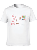 Stick Figure Sweeping T-Shirt