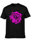 Rose Graphic Tee - Black T-Shirt