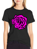 Rose Graphic Tee - Black T-Shirt