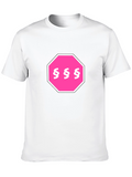 Pink Section Symbol Stop Sign T-Shirt