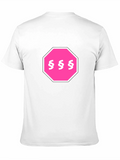 Pink Section Symbol Stop Sign T-Shirt
