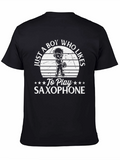 Boy Who Likes Saxophone T-Shirt