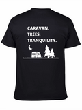 Caravan Trees Tranquility Black Graphic T-Shirt