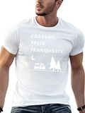 Caravan Trees Tranquility Black Graphic T-Shirt