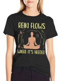 Reiki Flows Meditation T-Shirt