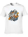 Abstract Brushstroke Graphic Tee