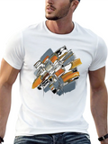 Abstract Brushstroke Graphic Tee