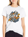 Abstract Brushstroke Graphic Tee