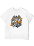 Abstract Brushstroke Graphic Tee
