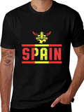Spain Soccer Viking Helmet T-Shirt