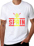 Spain Soccer Viking Helmet T-Shirt