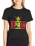 Spain Soccer Viking Helmet T-Shirt