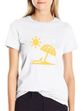 Summer Vibes Graphic Tee - Stylish Black T-Shirt