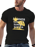 Summer Vibes Graphic Tee - Stylish Black T-Shirt