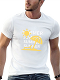 Summer Vibes Graphic Tee - Stylish Black T-Shirt