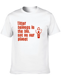 Eco-Friendly T-Shirt: Litter Belongs in the Bin