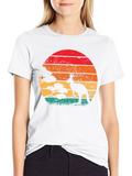 Retro Kangaroo Sunset T-Shirt