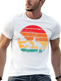 Retro Kangaroo Sunset T-Shirt