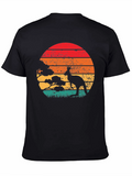 Retro Kangaroo Sunset T-Shirt
