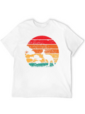 Retro Kangaroo Sunset T-Shirt