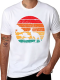 Retro Kangaroo Sunset T-Shirt