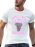 Just a Girl Who Loves Elephants T-Shirt