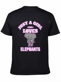 Just a Girl Who Loves Elephants T-Shirt