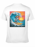 Surfing Skeleton Graphic T-Shirt