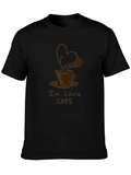 In Love Cafe Graphic T-Shirt - Black