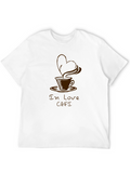 In Love Cafe Graphic T-Shirt - Black