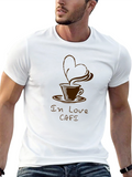In Love Cafe Graphic T-Shirt - Black