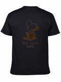 In Love Cafe Graphic T-Shirt - Black