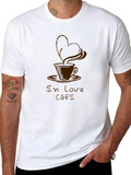 In Love Cafe Graphic T-Shirt - Black