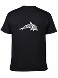 Summer Time Dolphin Graphic T-Shirt - Black