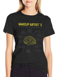 Makeup Artist Brain Anatomy T-Shirt
