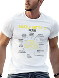 Makeup Artist Brain Anatomy T-Shirt
